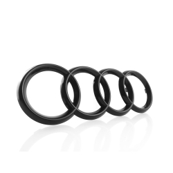 Audi A8 4E (2002-2010) Emblem / Logo Audi Ringe Schwarz...